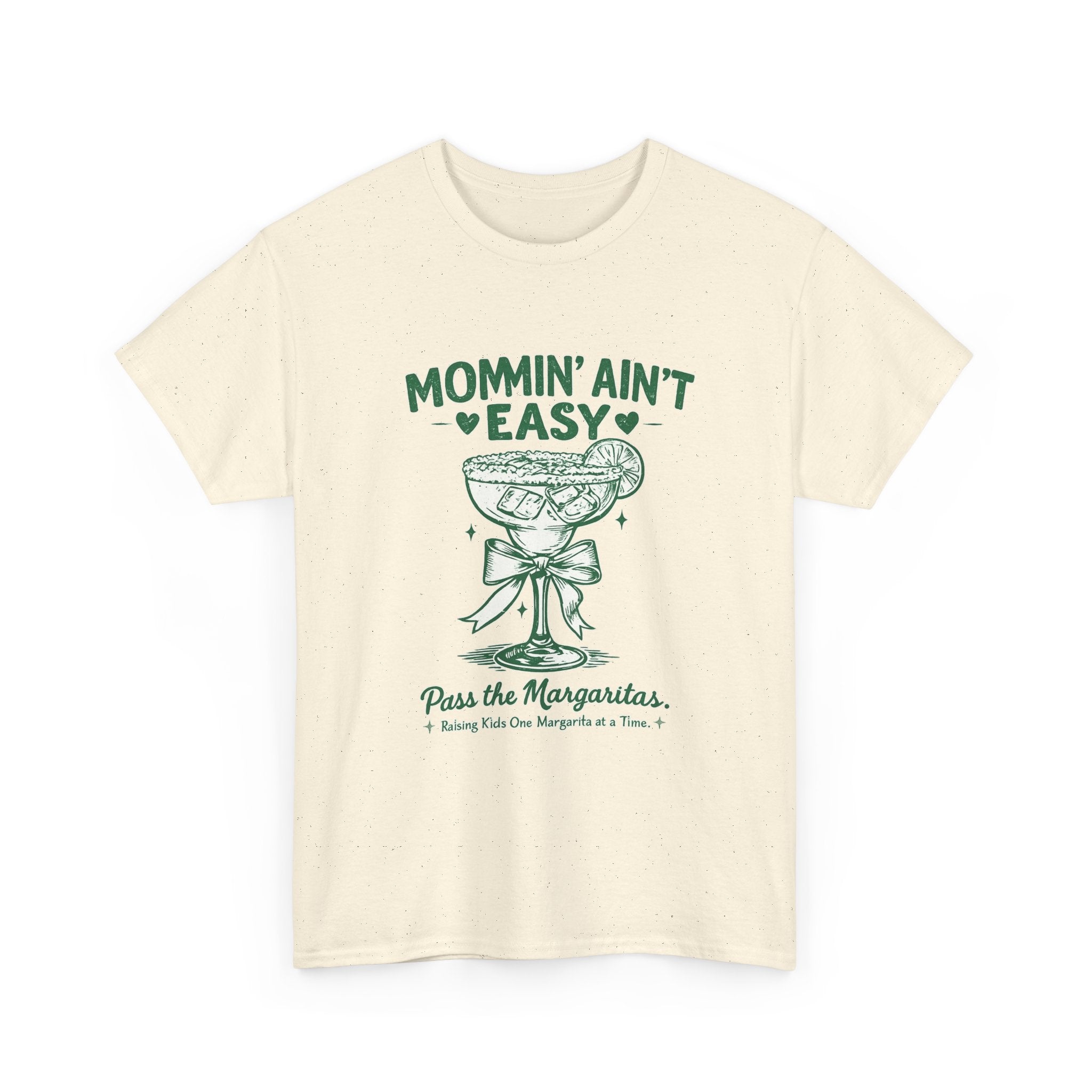 💚 Mommin’ Ain’t Easy – Pass the Margaritas Graphic Tee 💚