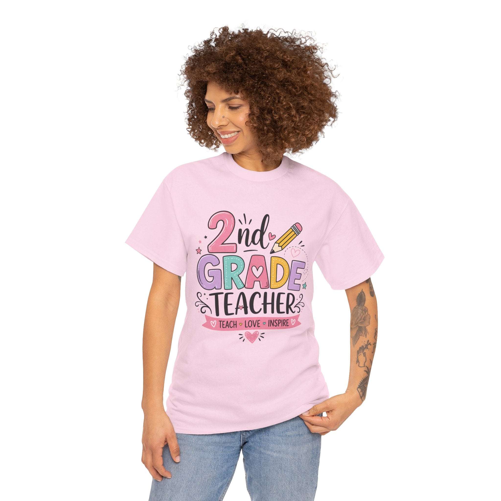 2nd Grade Teacher Tee – Teach • Love • Inspire