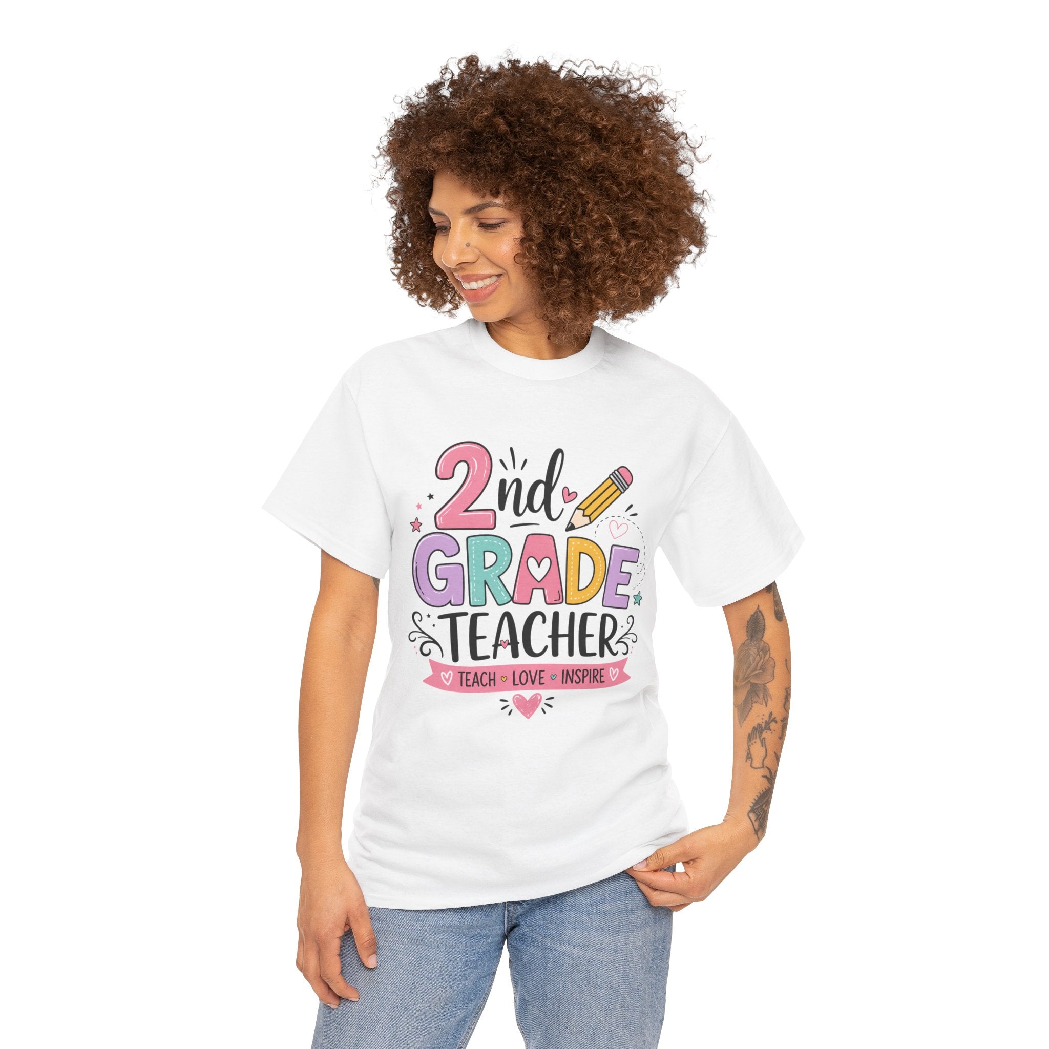 2nd Grade Teacher Tee – Teach • Love • Inspire