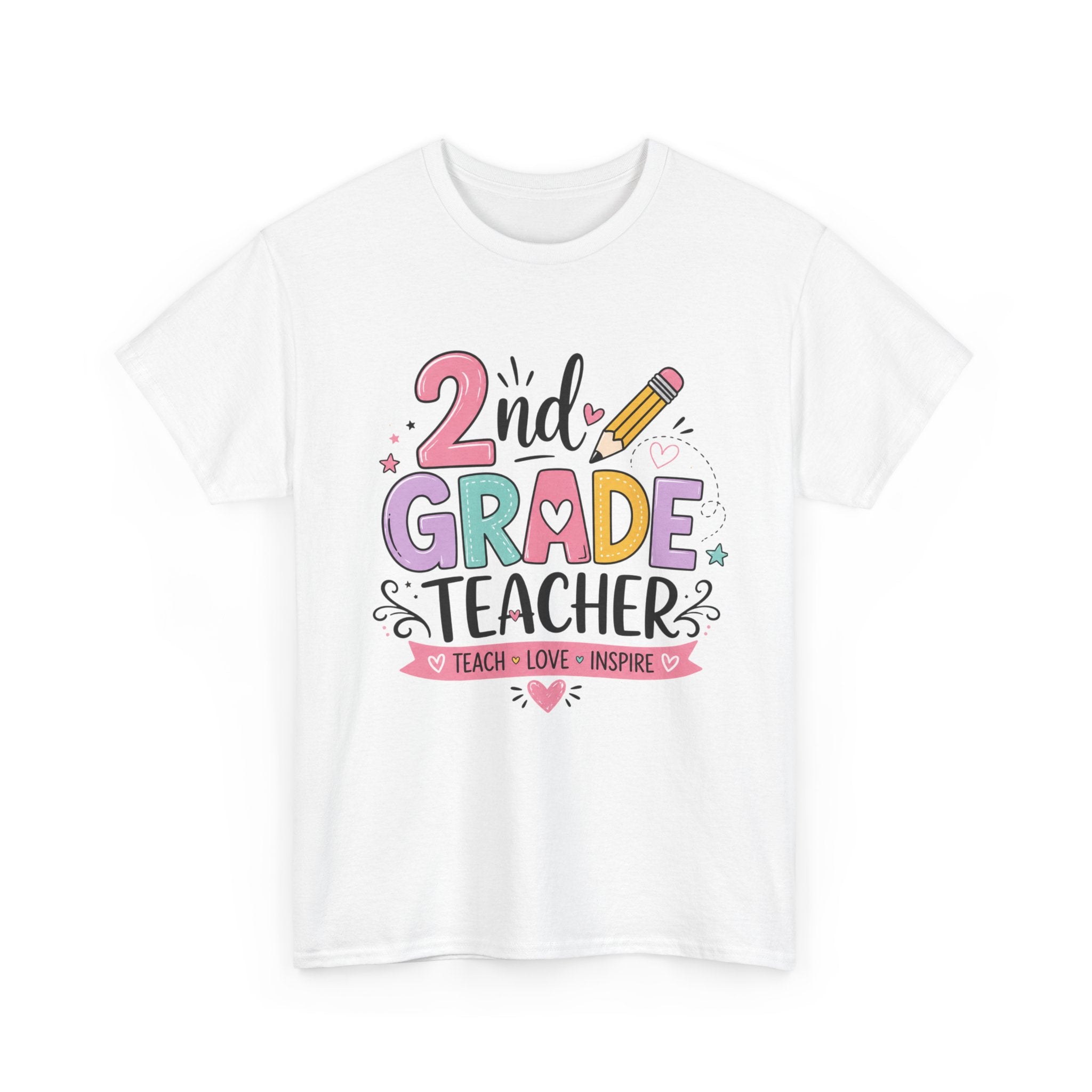 2nd Grade Teacher Tee – Teach • Love • Inspire