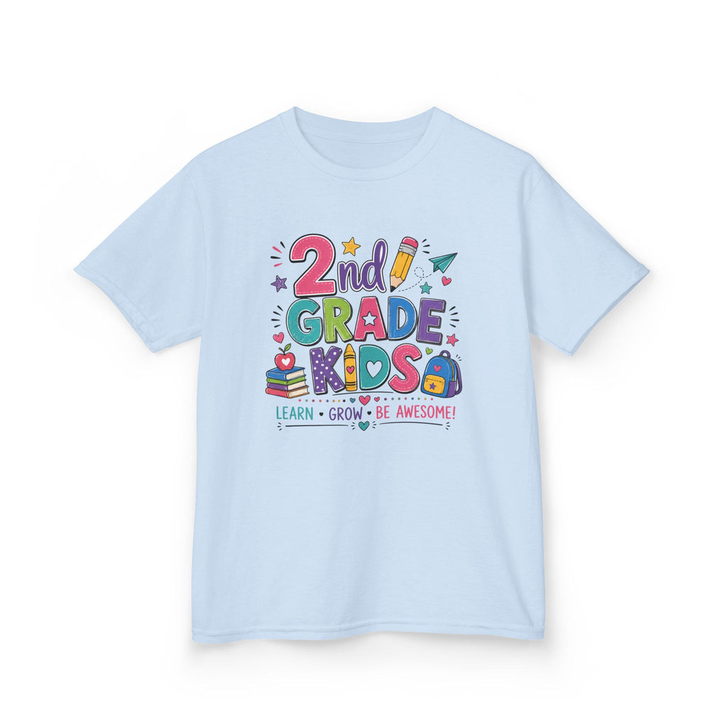 2nd Grade Kids – Learn, Grow & Be Awesome Tee
