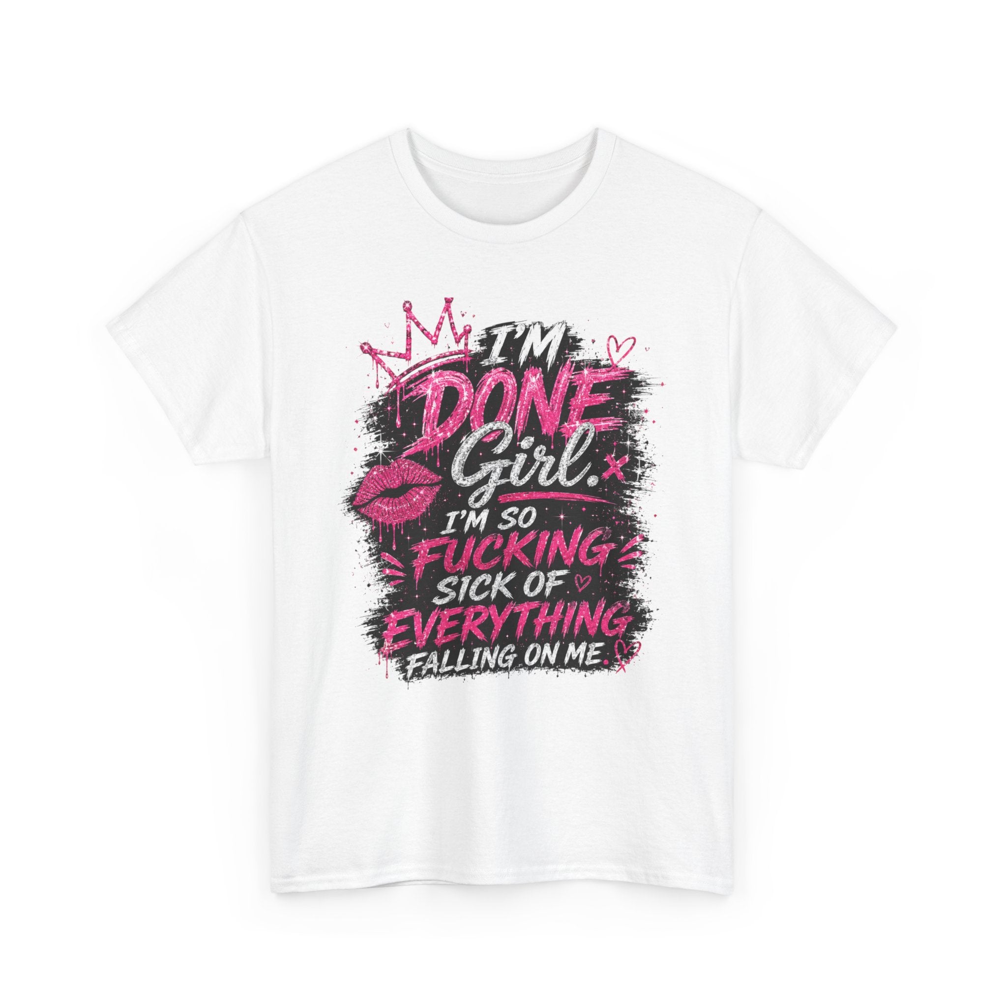 Done Girl Graphic Tee – Bold Pink Statement T-Shirt 💗