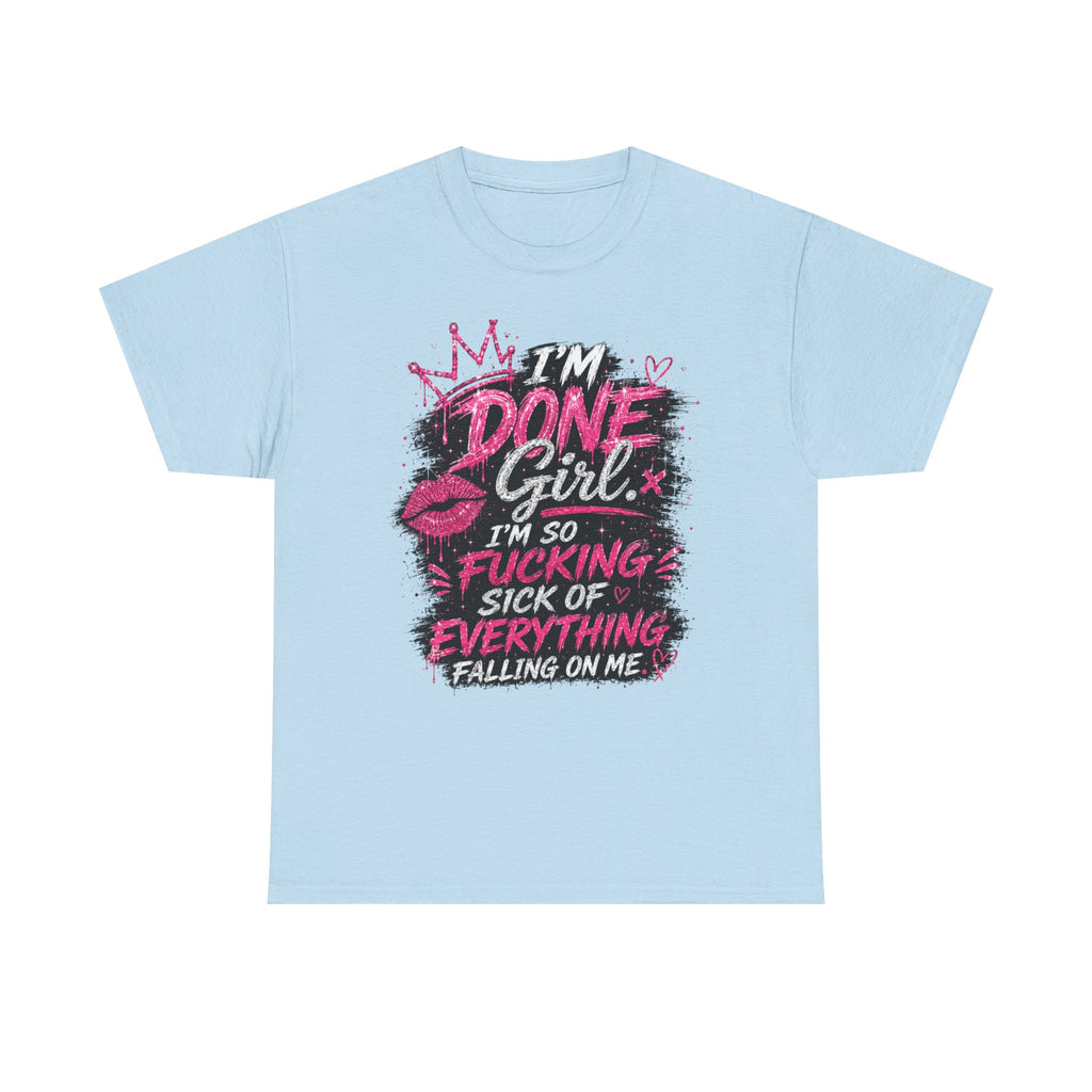 Done Girl Graphic Tee – Bold Pink Statement T-Shirt 💗