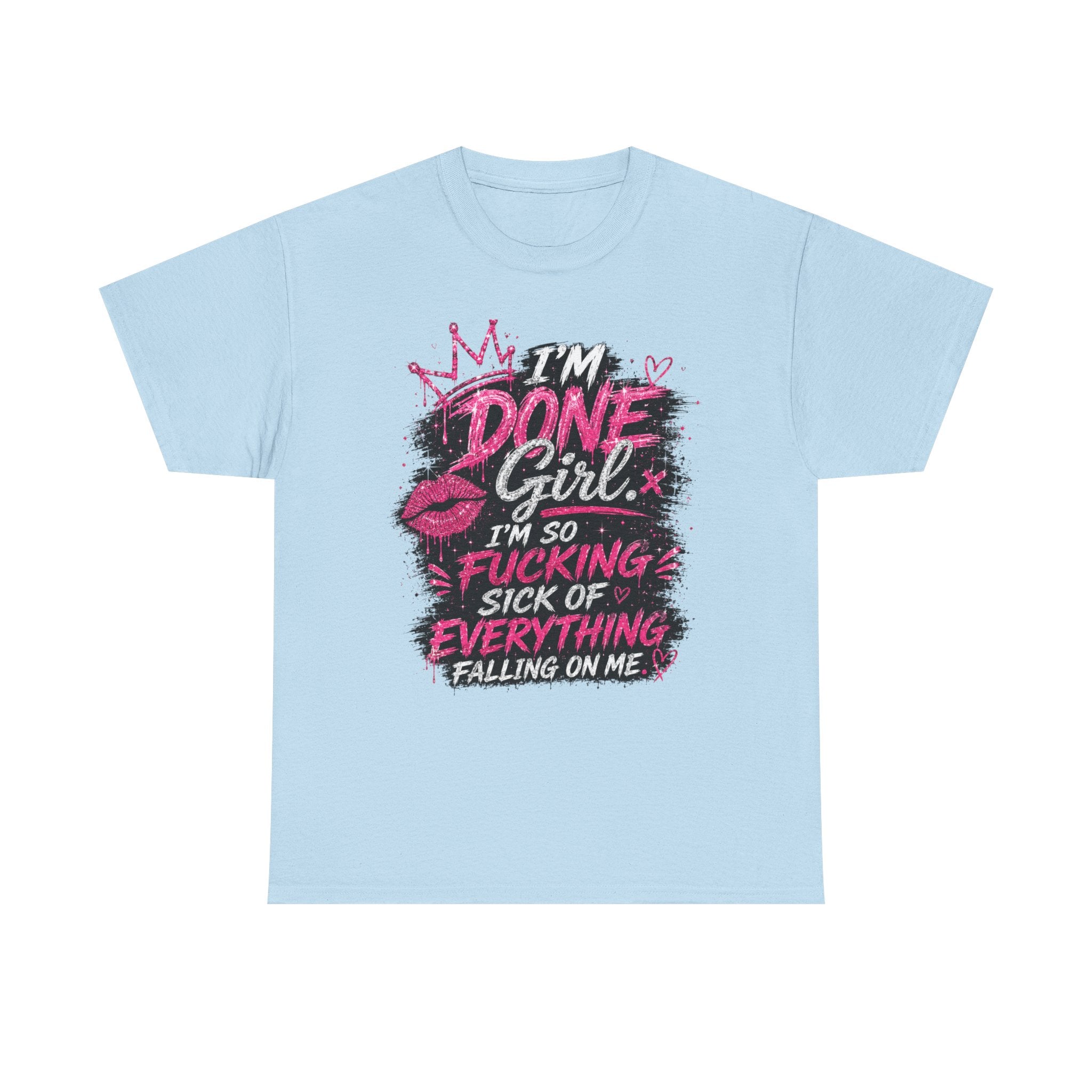 Done Girl Graphic Tee – Bold Pink Statement T-Shirt 💗