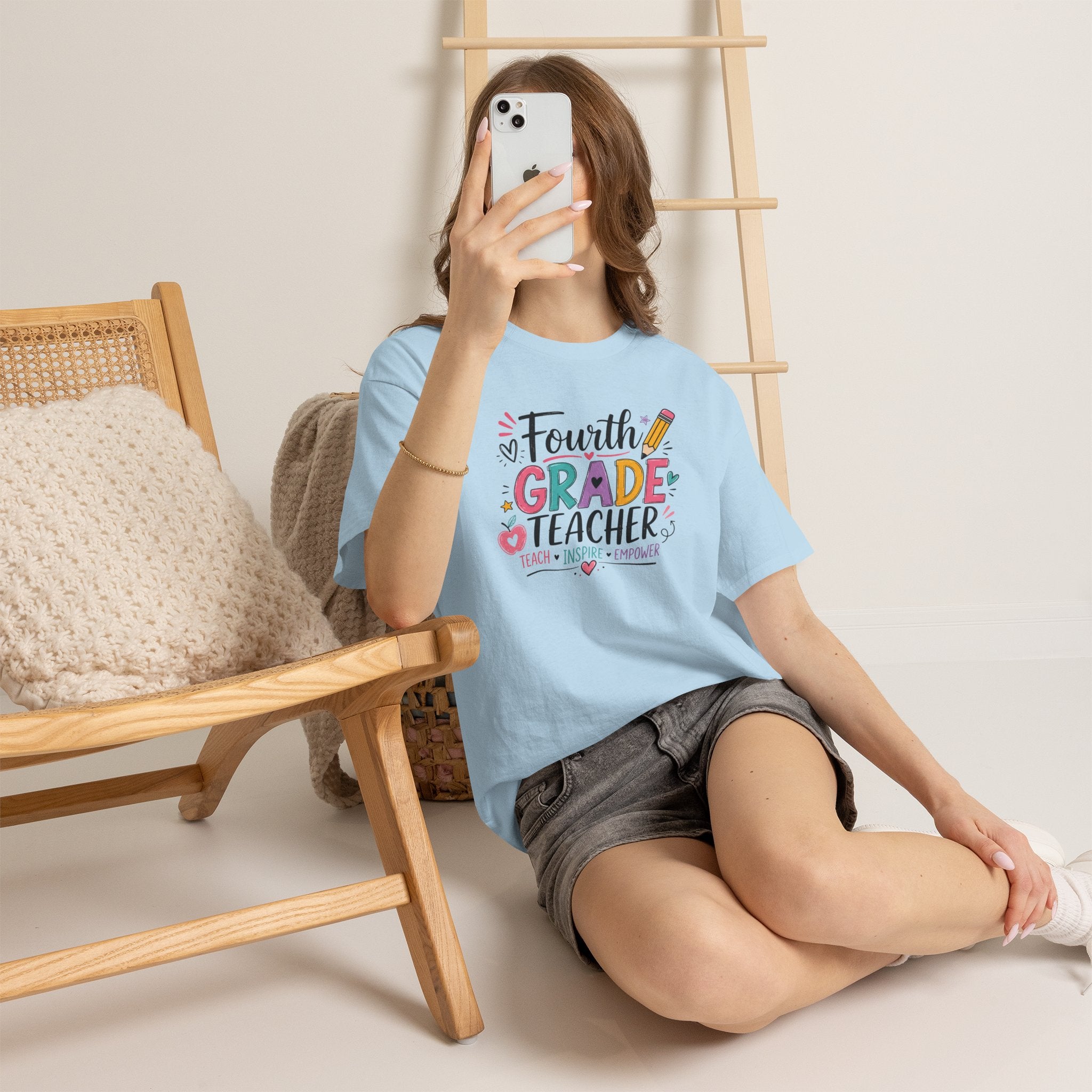 4th Grade Teacher Tee – Teach • Inspire • Empower