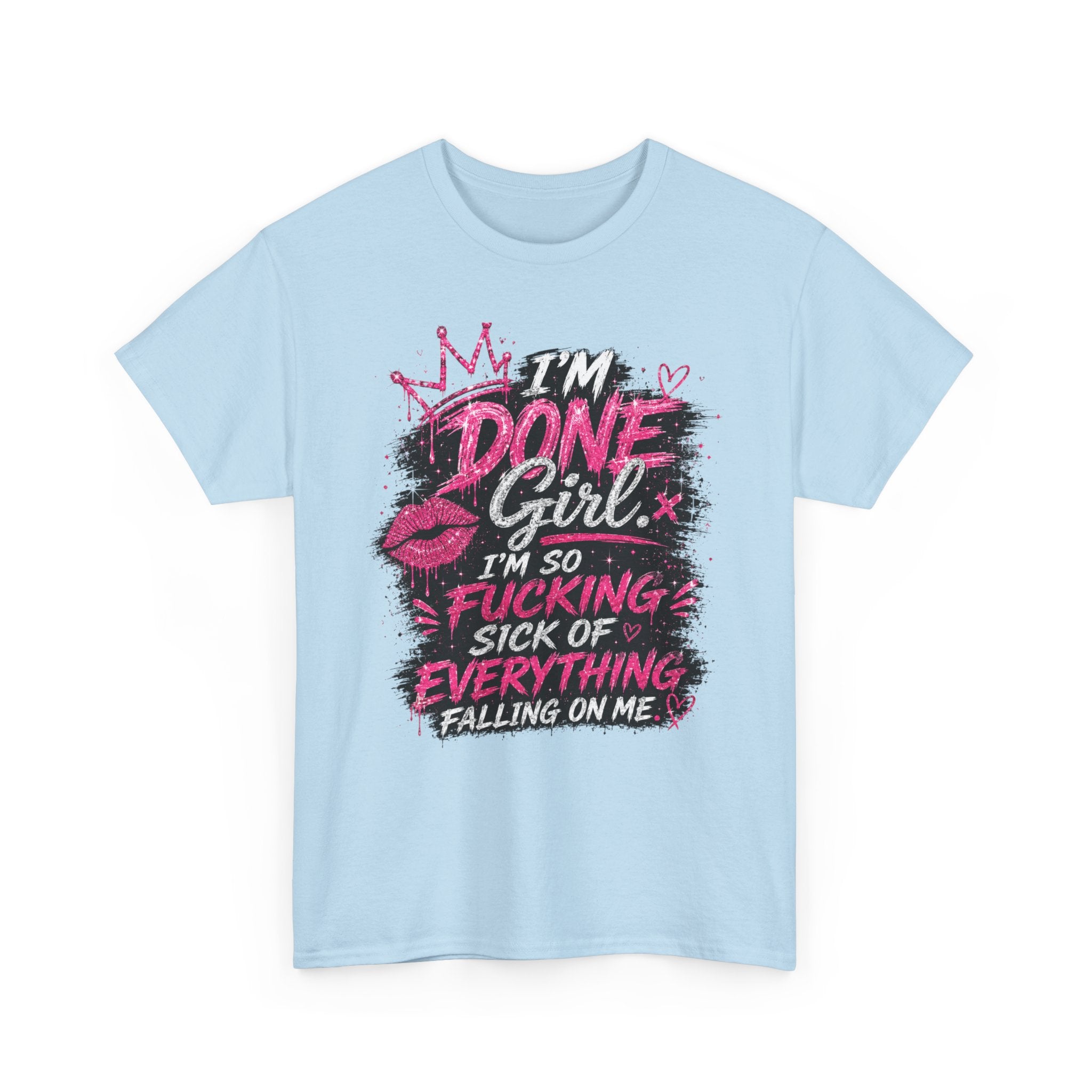 Done Girl Graphic Tee – Bold Pink Statement T-Shirt 💗