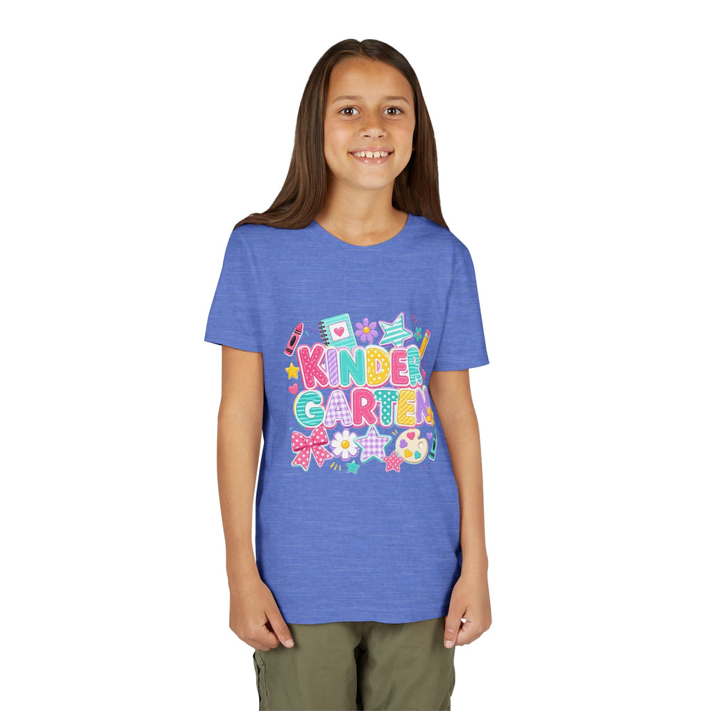 🌈 Kindergarten Cutie – Colorful Back-to-School Graphic Tee