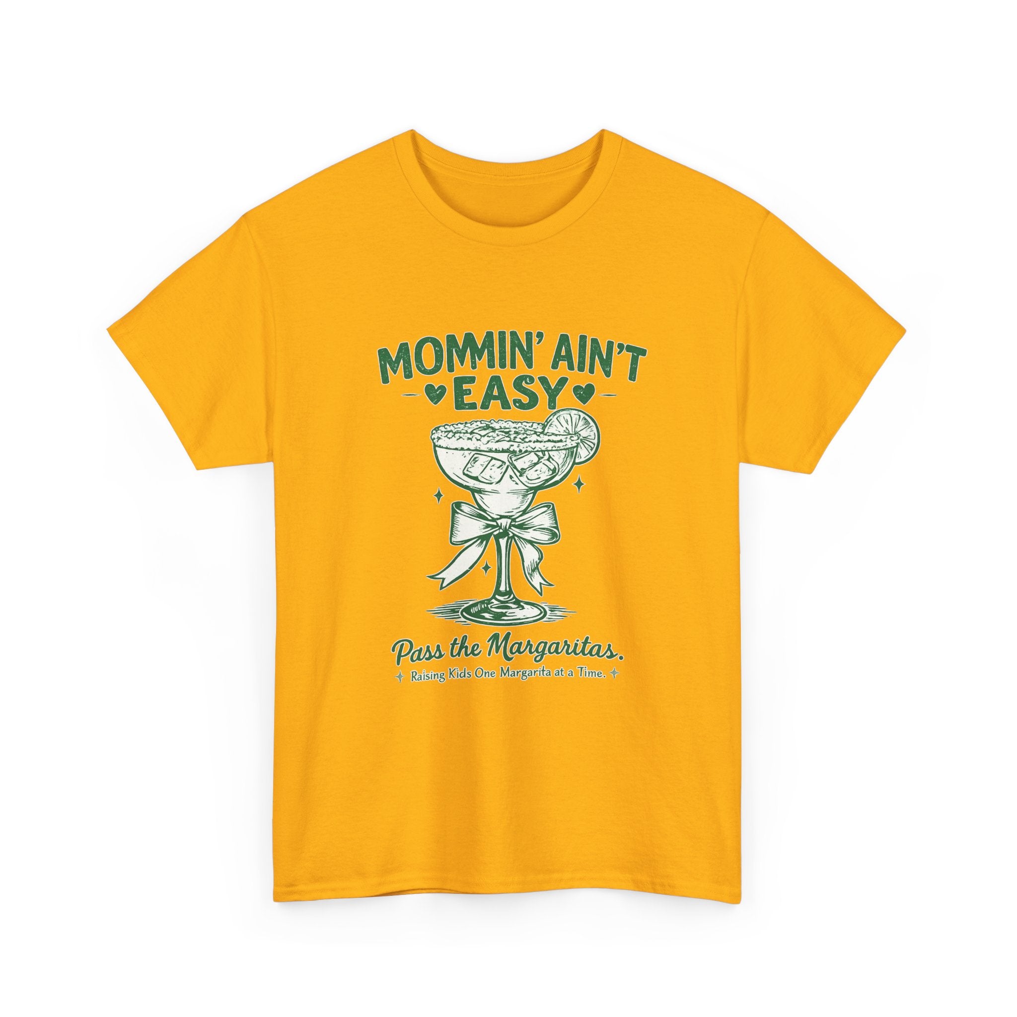 💚 Mommin’ Ain’t Easy – Pass the Margaritas Graphic Tee 💚