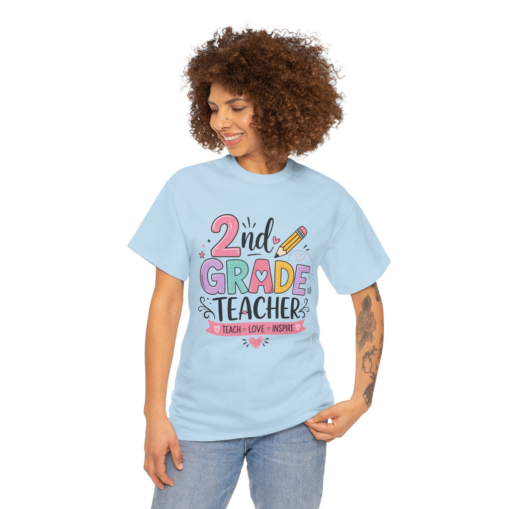 2nd Grade Teacher Tee – Teach • Love • Inspire