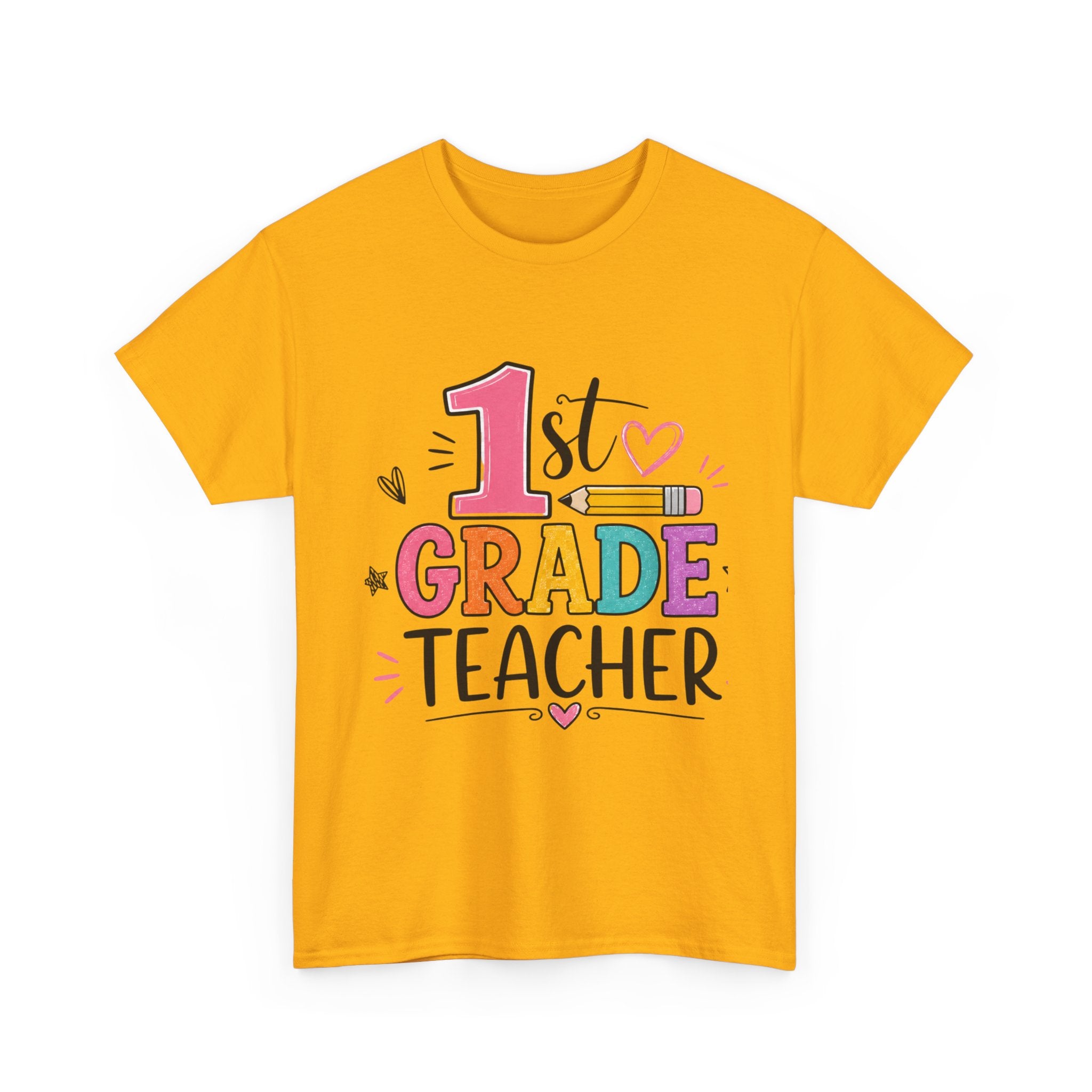 1st Grade Teacher Tee – Teach with Heart