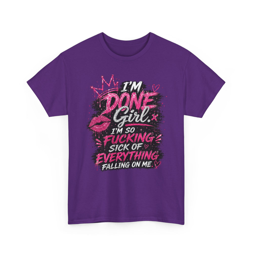 Done Girl Graphic Tee – Bold Pink Statement T-Shirt 💗
