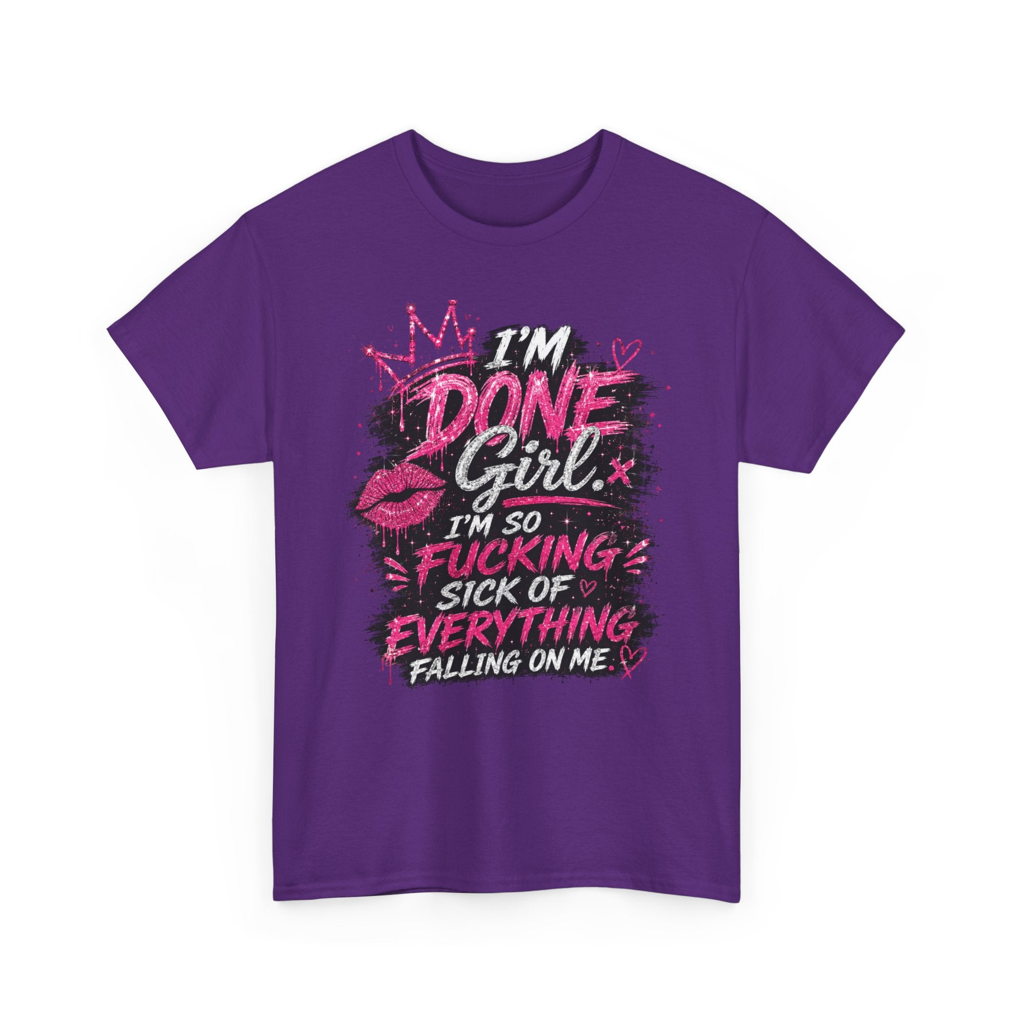 Done Girl Graphic Tee – Bold Pink Statement T-Shirt 💗