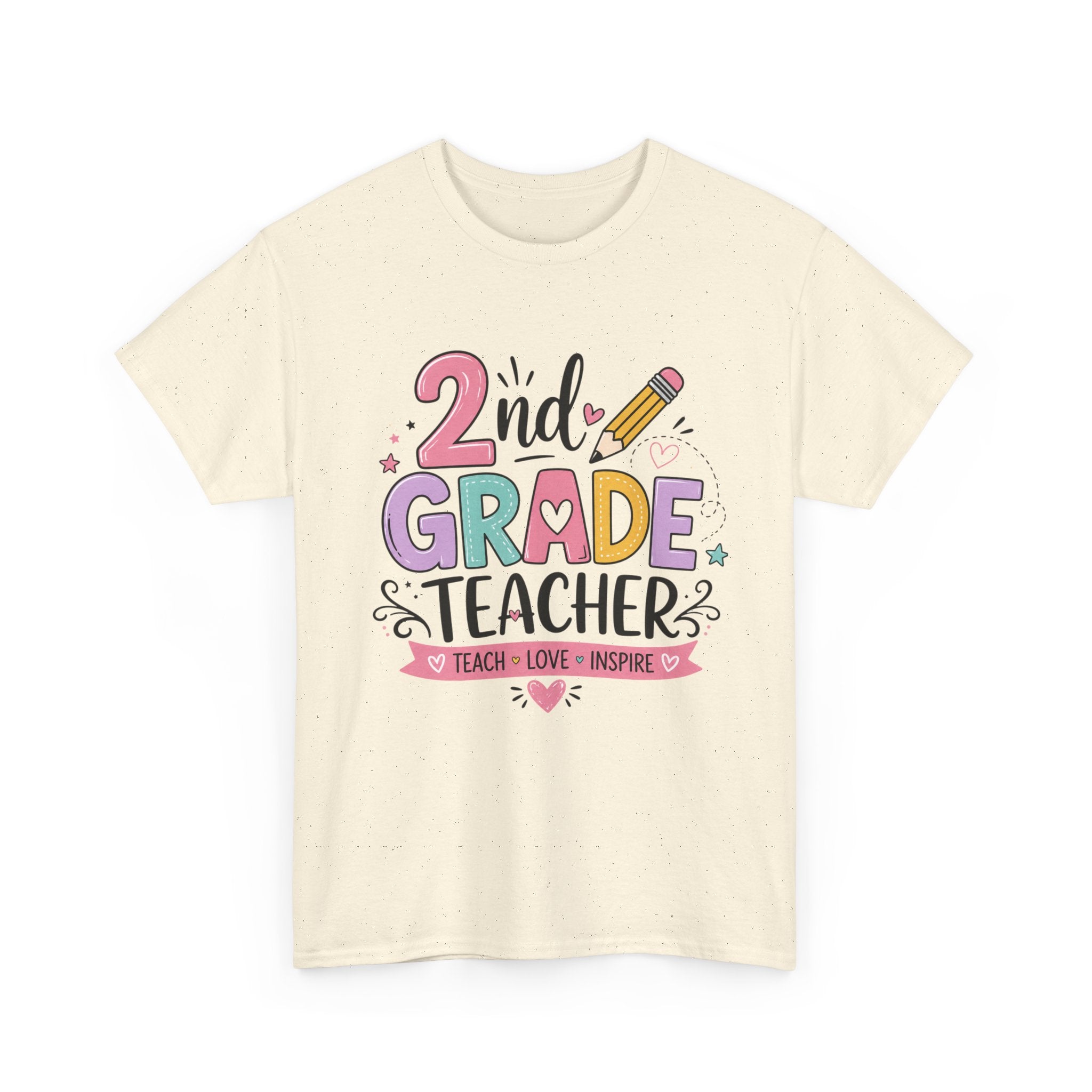 2nd Grade Teacher Tee – Teach • Love • Inspire