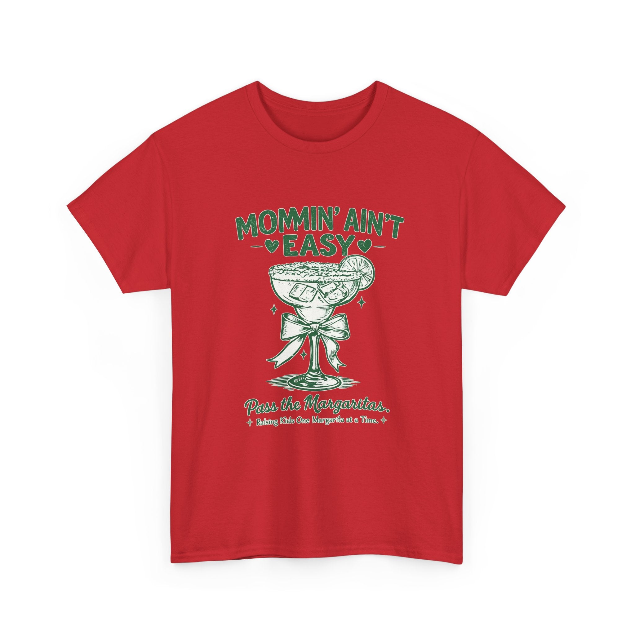 💚 Mommin’ Ain’t Easy – Pass the Margaritas Graphic Tee 💚