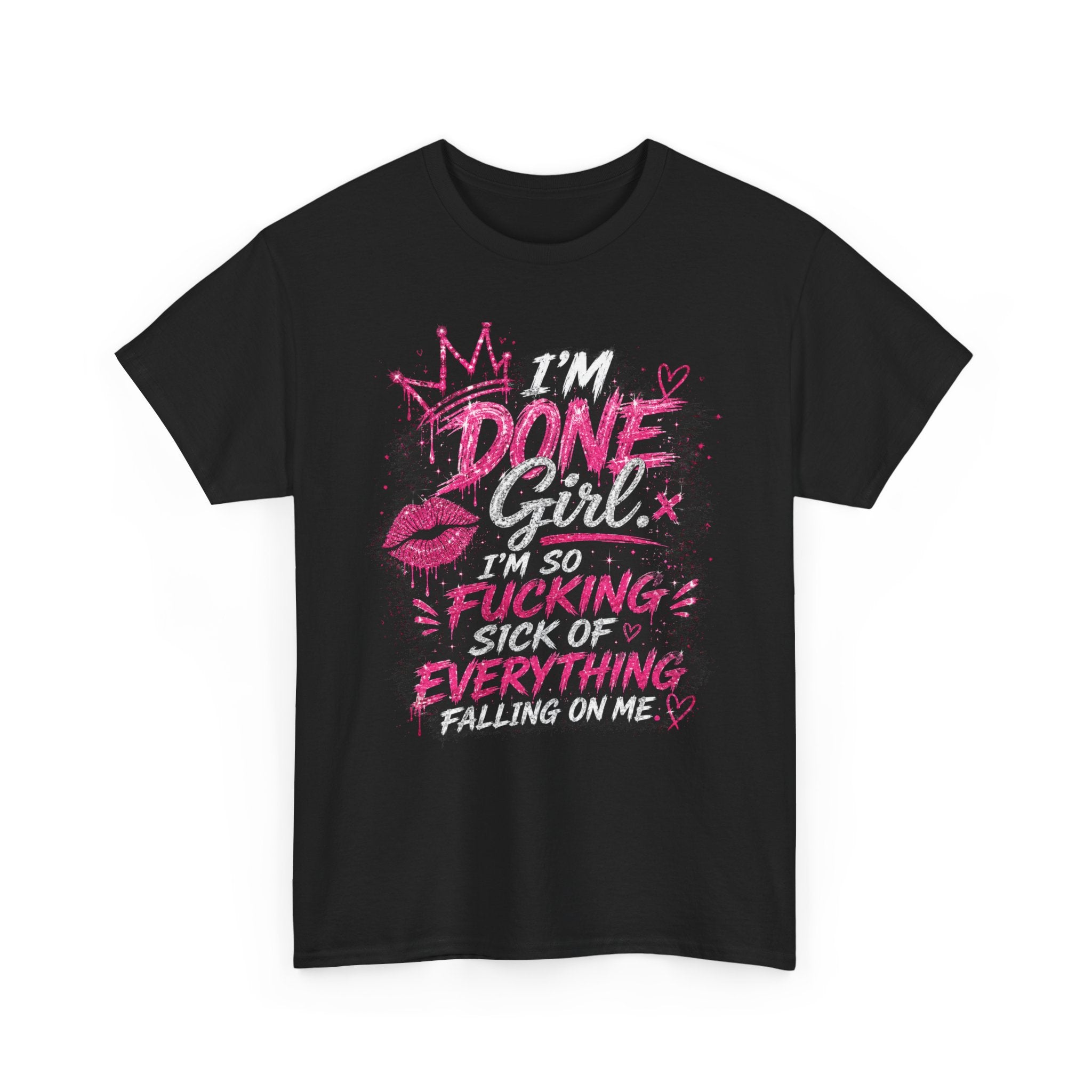 Done Girl Graphic Tee – Bold Pink Statement T-Shirt 💗