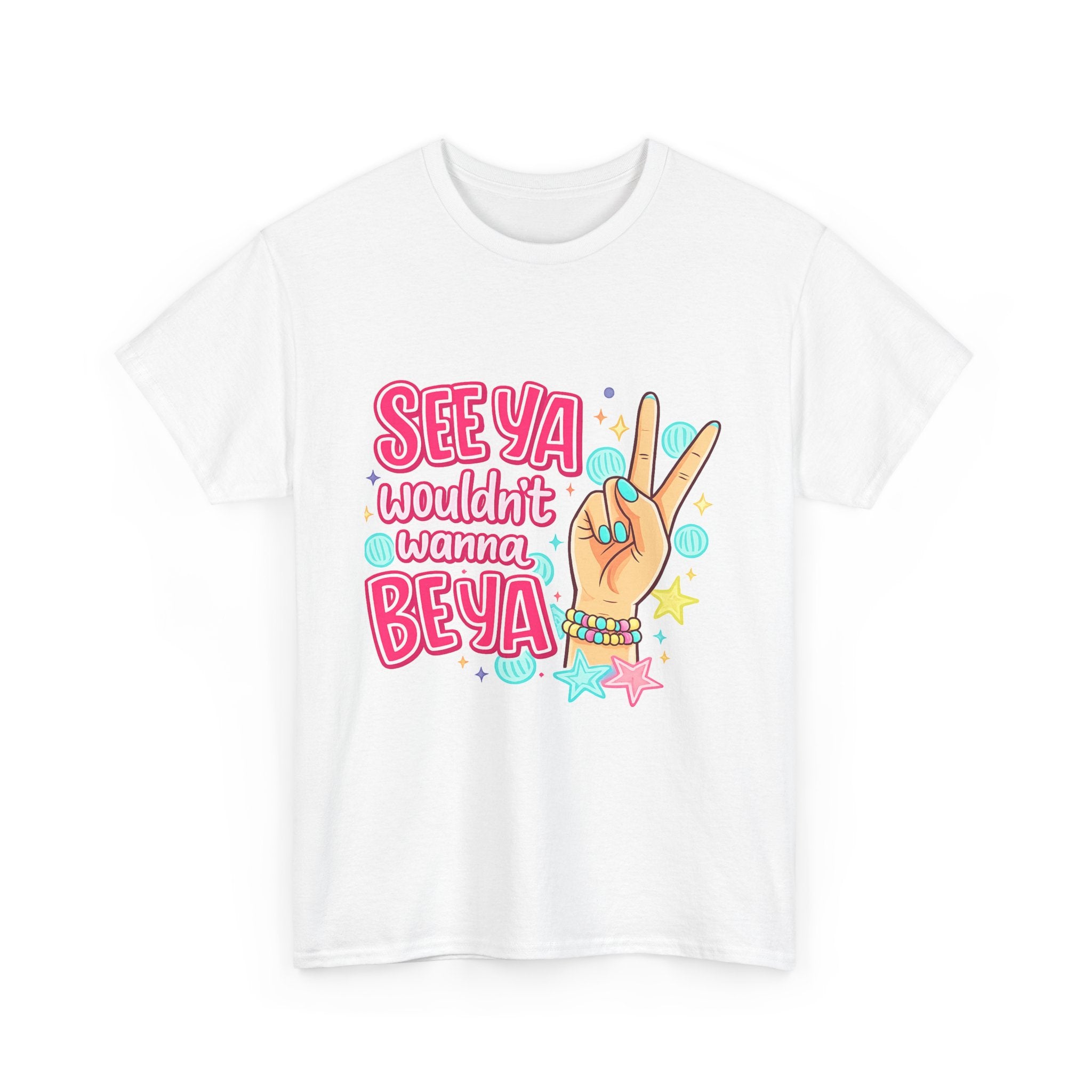 See Ya, Wouldn’t Wanna Be Ya Graphic Tee | Cute Retro Peace Sign Shirt