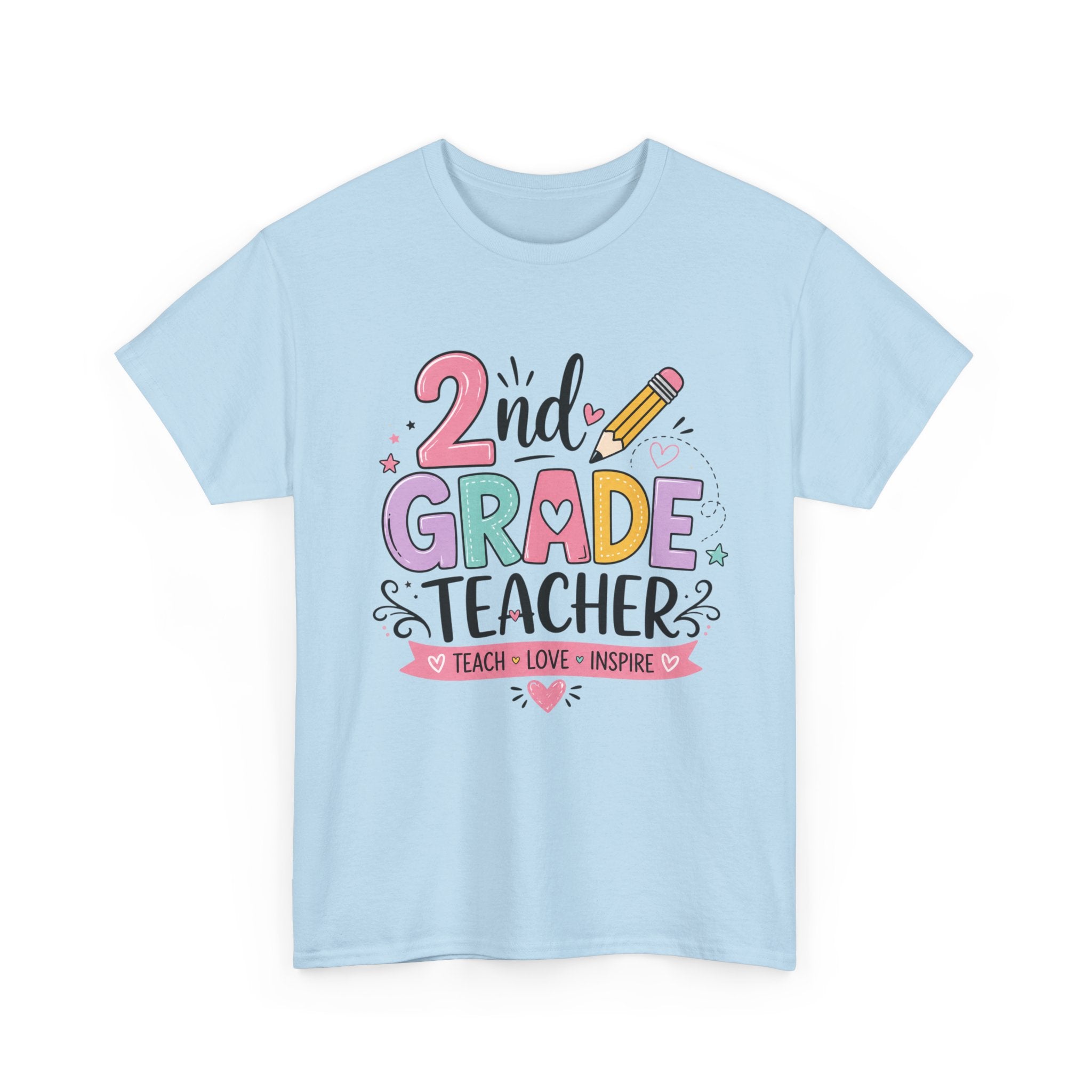 2nd Grade Teacher Tee – Teach • Love • Inspire