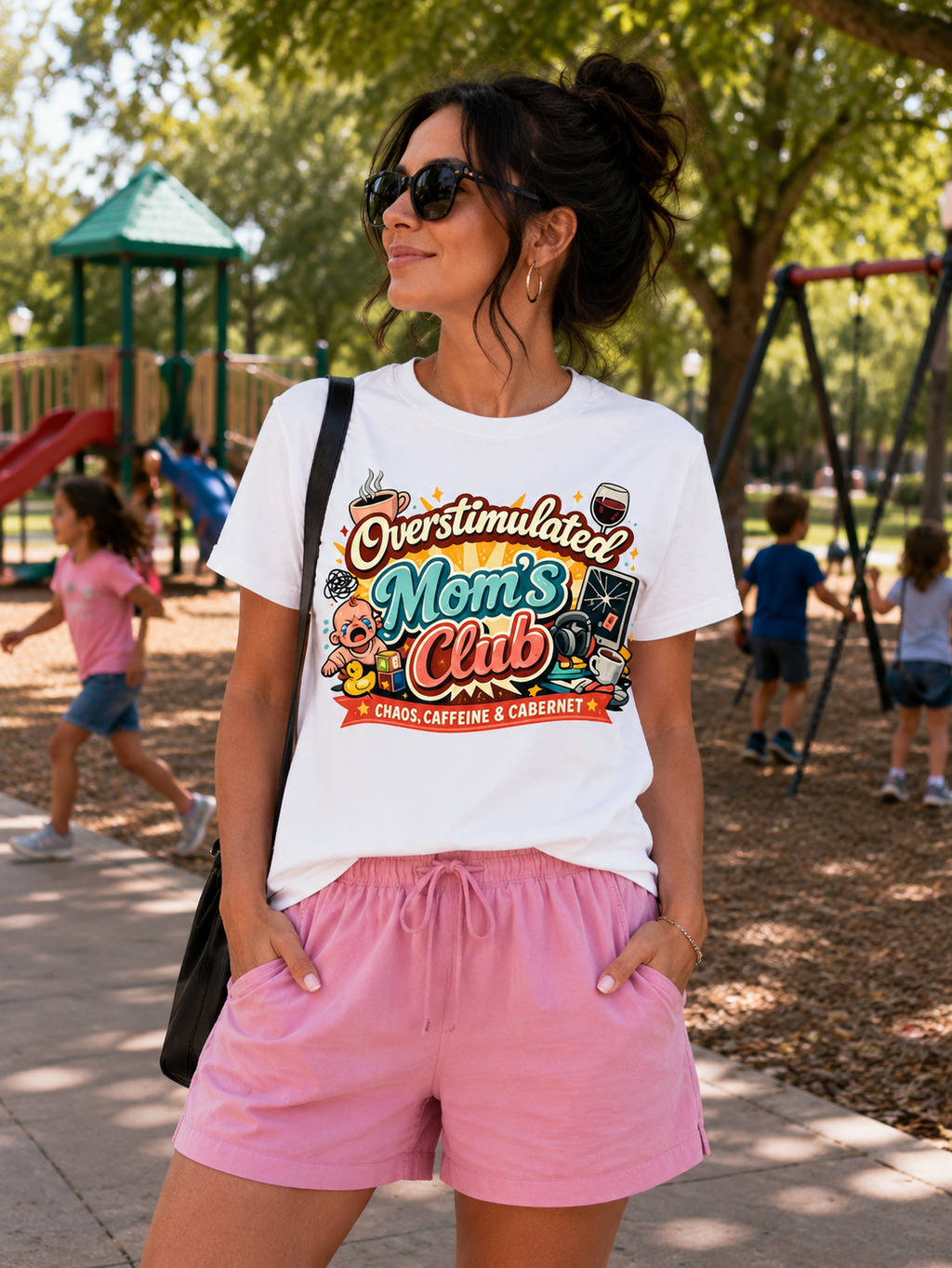 💖 Overstimulated Mom’s Club™ Graphic Tee